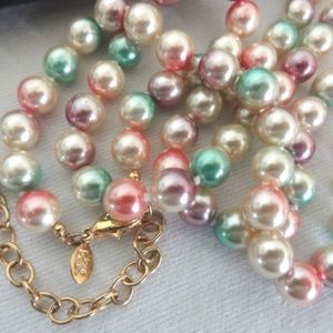 JOAN RIVERS PASTEL FRUIT SALAD FAUX PEARL NECKLACE
